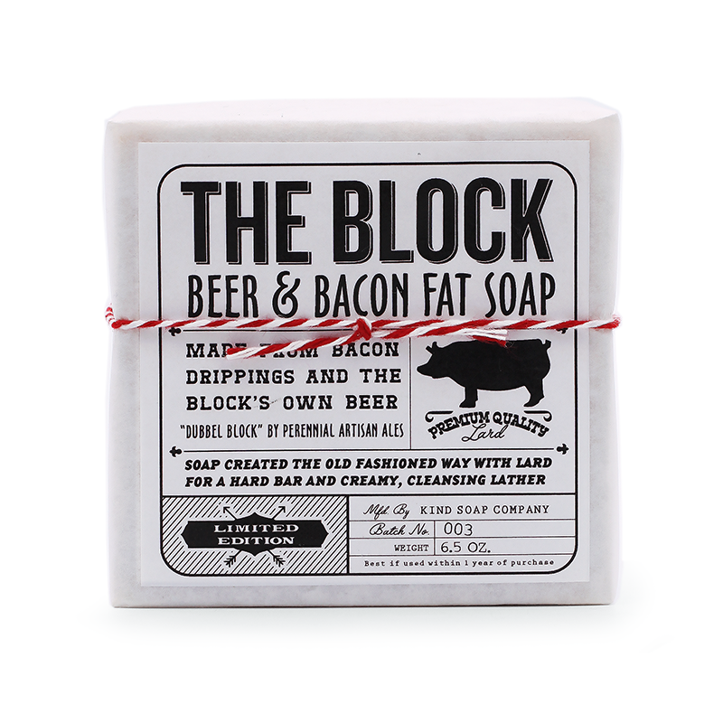 The Block Beer & Bacon Fat Soap KIND apothecary