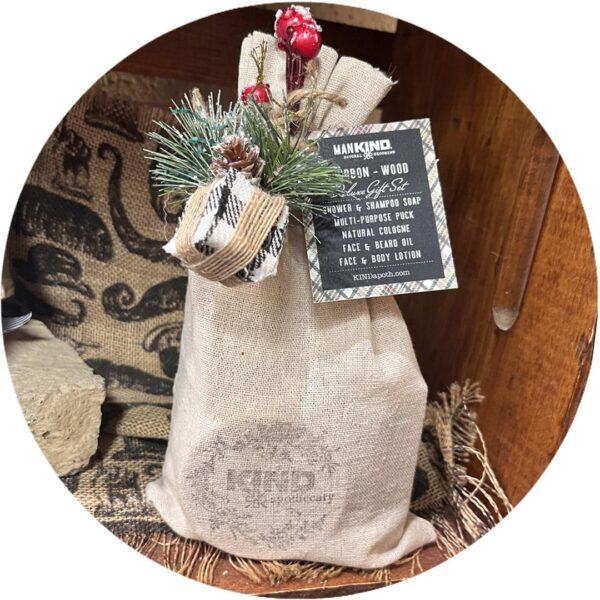 Bourbon-Wood Deluxe Gift Set