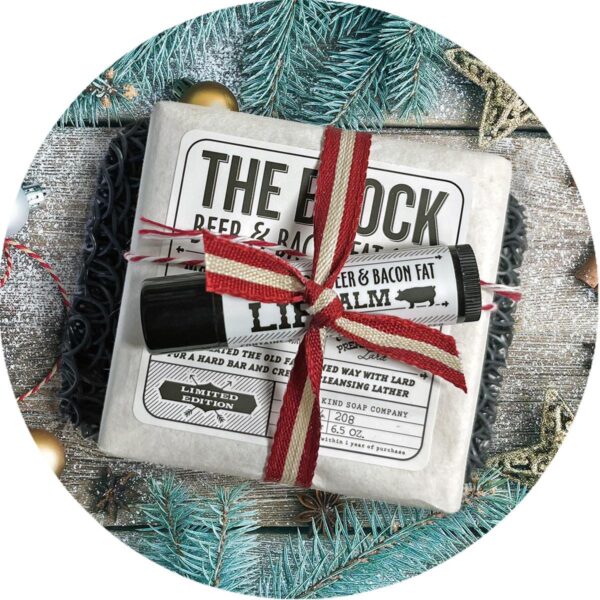 The Block Soap and Lip Balm Gift Set